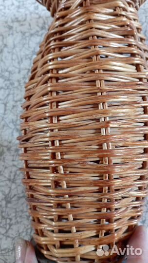 Ваза плетёная из натуральной лозы