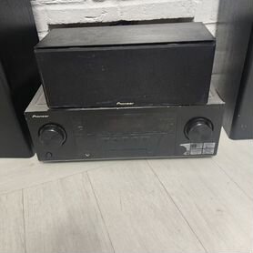 Ресивер pioneer vsx 827 k+комплект колонок pioneer