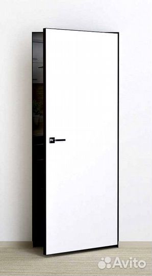 Скрытые двери двери в черной кромке