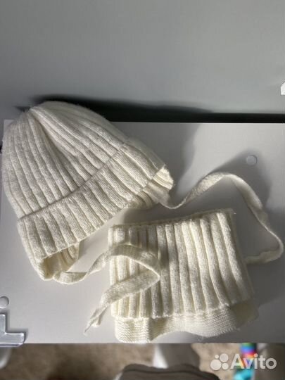 Зимний Комплект шапка, снуд