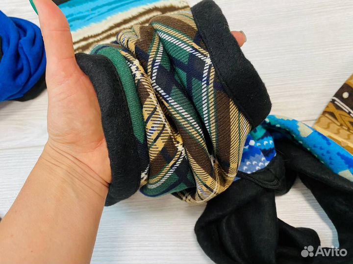 Новый бафф снуд балаклава на флисе с утяжкой