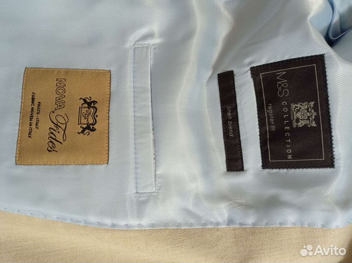 Мужской льняной пиджак M&S (Marks & Spencer)