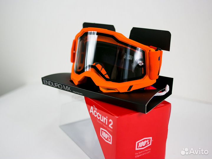 Очки 100 Accuri 2 Enduro Goggle Neon Orange-Clear