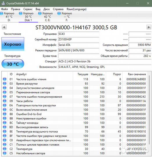 Практически новые жесткие диски Seagate 3 Tb тест