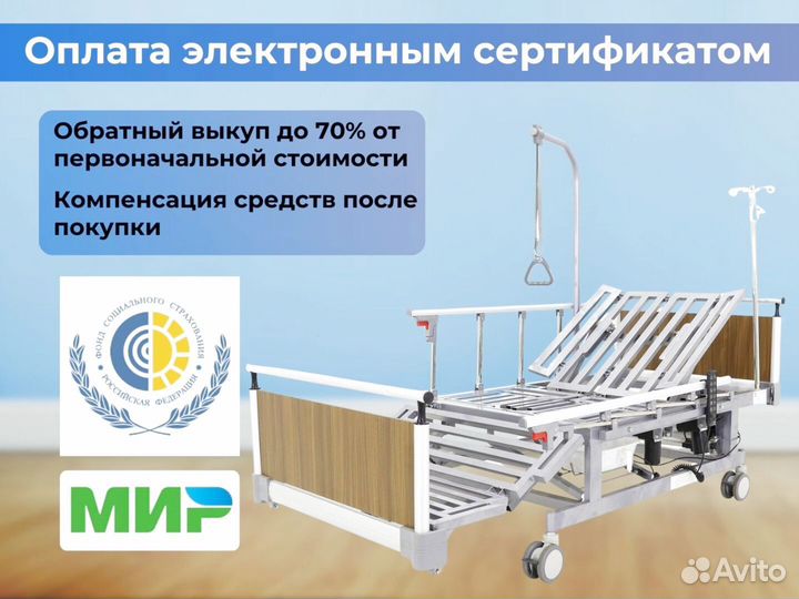 Кровать функциональная для ухода за больными