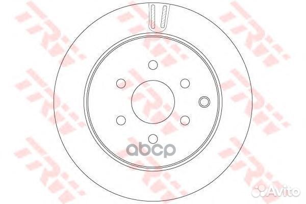 Диск торм.зад.nissan patfainder 05 DF6289 TRW