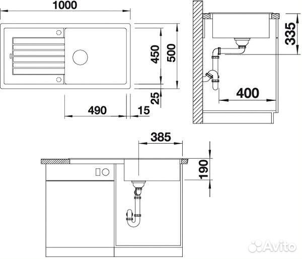 Кухонная мойка Blanco Zia XL 6 S Деликатный белый