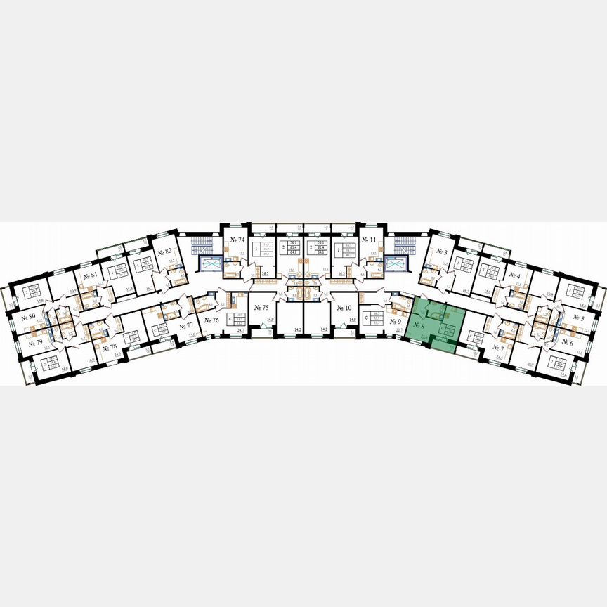 Квартира-студия, 32,8 м², 2/8 эт.