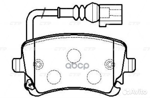 Ckvw-32 Колодки тормозные дисковые зад GK