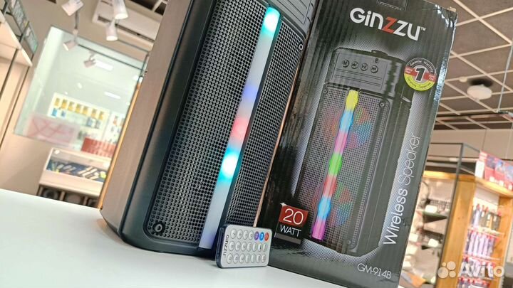 Блютуз колонка 20Вт новая + караоке