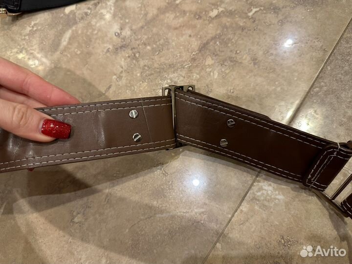 Ремень женский широкий кожа иск в стиле Gucci