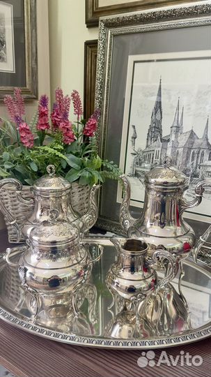 Чайный набор серебрение