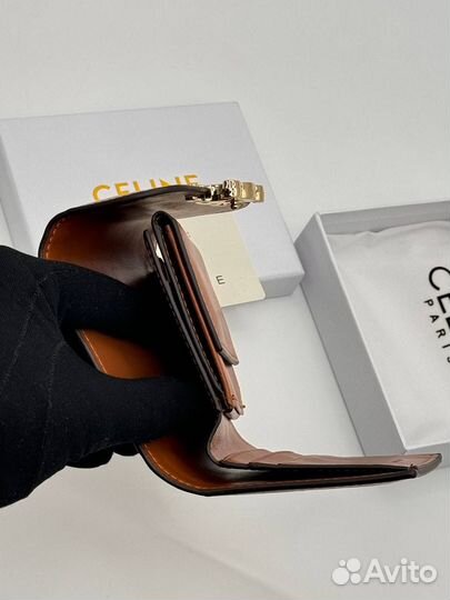 Кошелёк женский Celine канва кожа