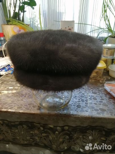 Норковая шапка мужская новая 58