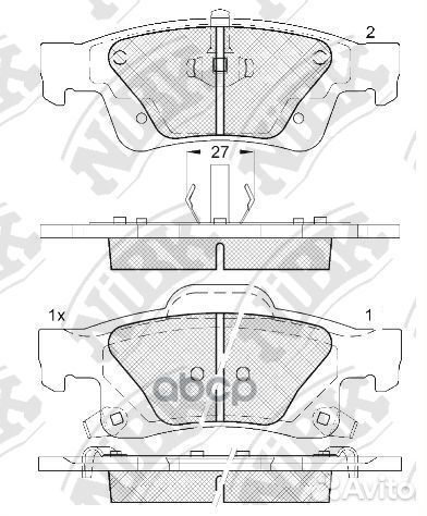 Колодки тормозные дисковые jeep grand cherokee