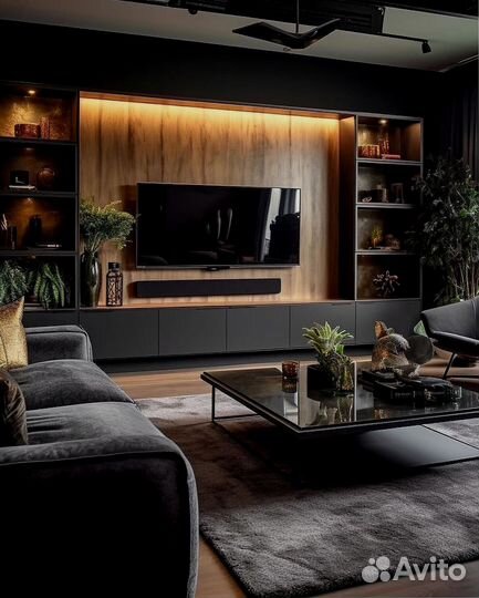 Шкаф в гостиную тв зона