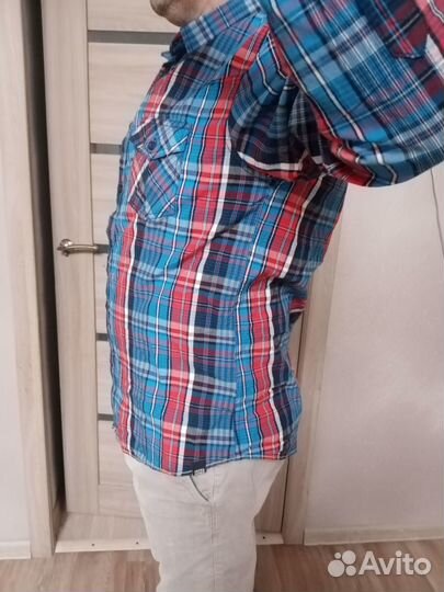 Подарок на 23. Рубашка. XL. Трекинговая. Джинсовая