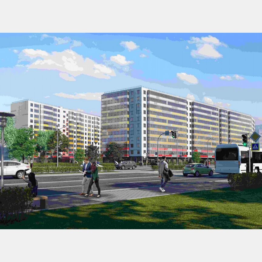 1-к. квартира, 37,8 м², 1/11 эт.