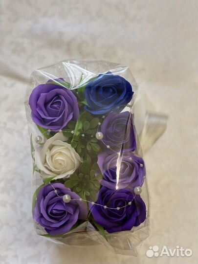 Букет из мыльных роз 7 шт