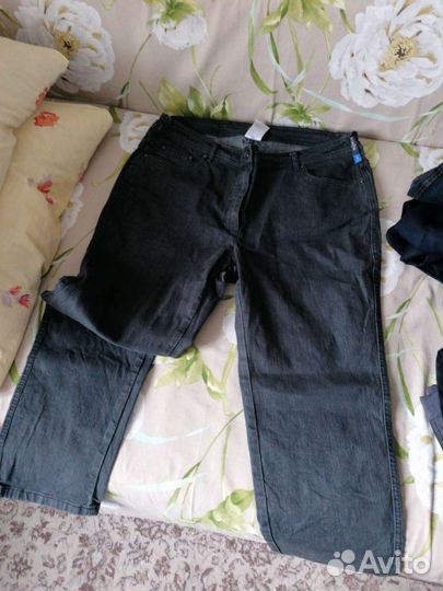 Брюки джинсовые 56 разм