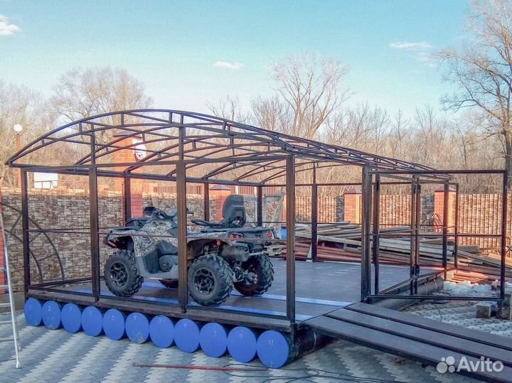 Причал, пирс, понтон, платформа под плавдом, баню