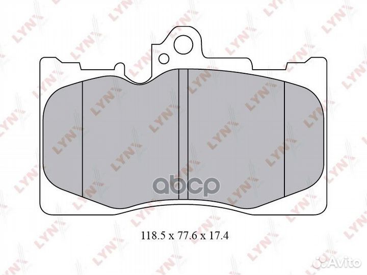 Колодки тормозные дисковые перед BD7566 LYN