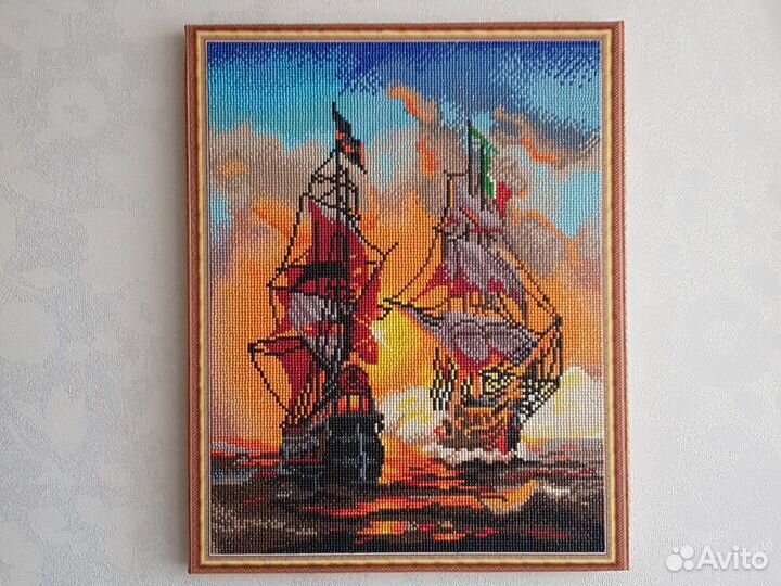 Готовая Картина стразами и по номерам