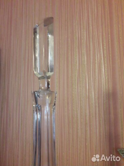 Графин большой хрустальный Чехия