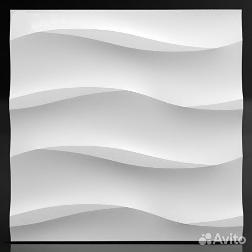 Гипсовая 3D панель plain