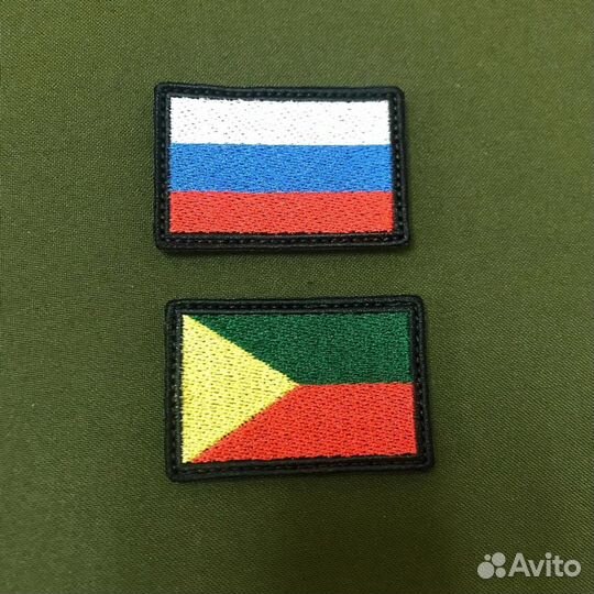 Шеврон Z, флаг РФ и заб.край