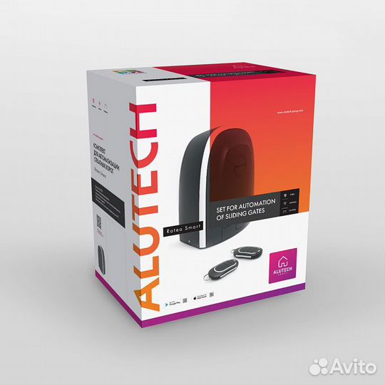 Умный привод для откатных ворот Alutech Roteo RTO-500mkit-Sm + модуль Wi-fi