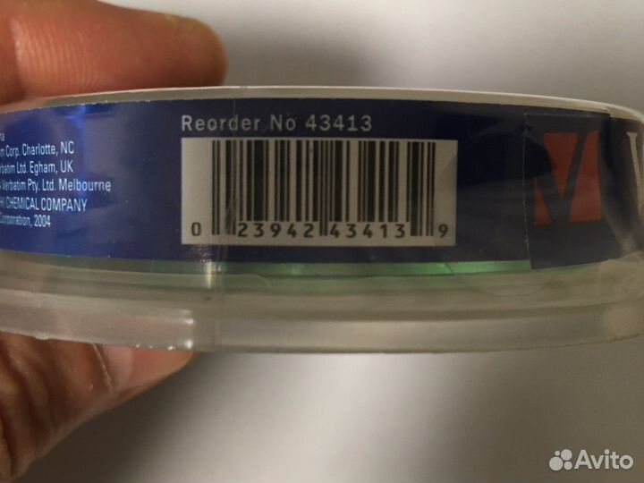 Болванки cd-r Verbatim 210 mb 8 см 10 шт