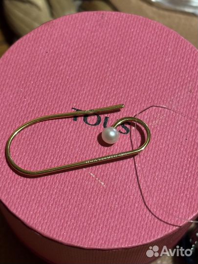 Новые серьги tous Nenufar из вермеля оригинал