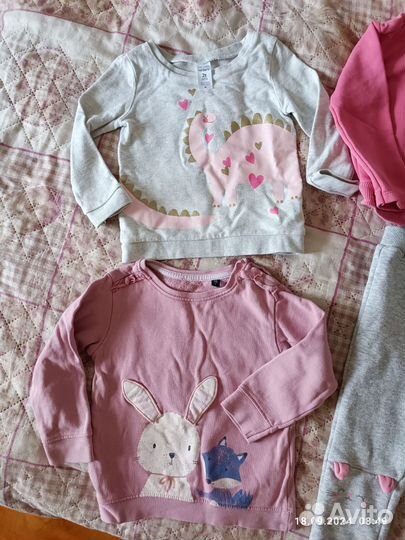 Толстовки, штаны, флисовый комбинезон 1,5-2 года