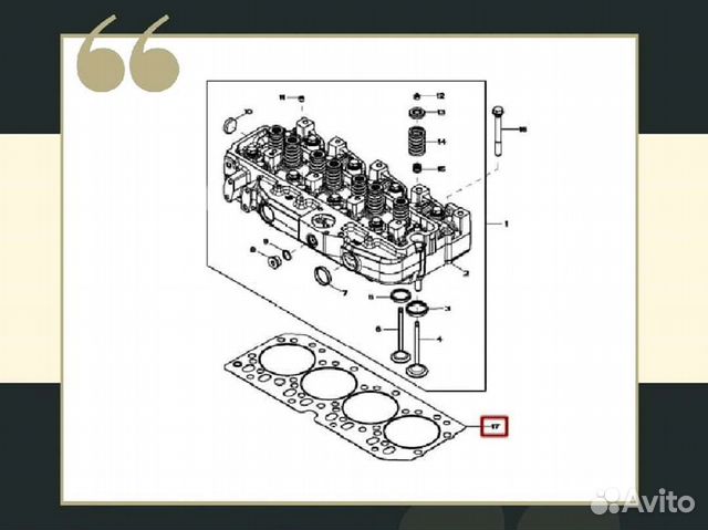 Прокладка гбц John Deere