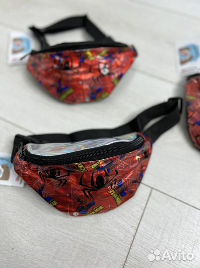 Сумка поясная человек паук