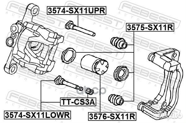 Поршень суппорта тормозного заднего 3576SX11R F