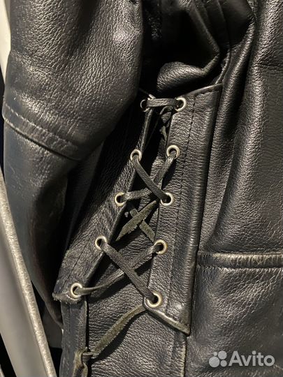 Кожаная косуха мужская