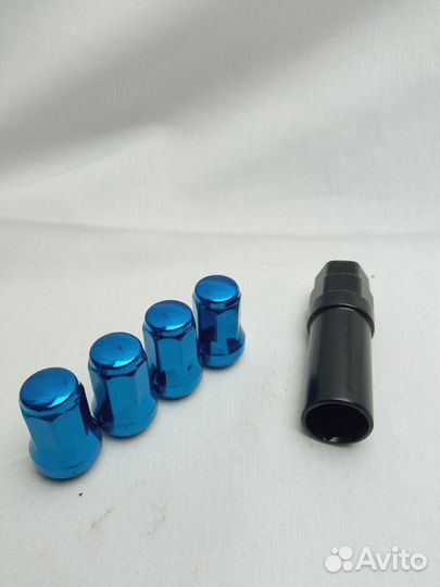 Гайки Topfit N042 (комплект 16шт.) (Синие)