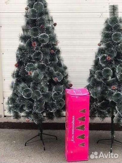 Елка искусственная сосна в подарок гирлянды