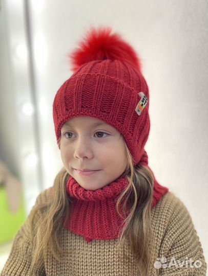 Зимняя шапка и снуд