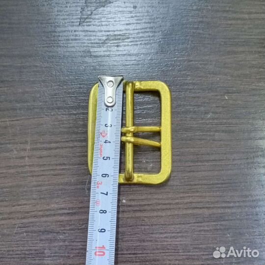 Латунная Пряжка портупейная двушпеньковая