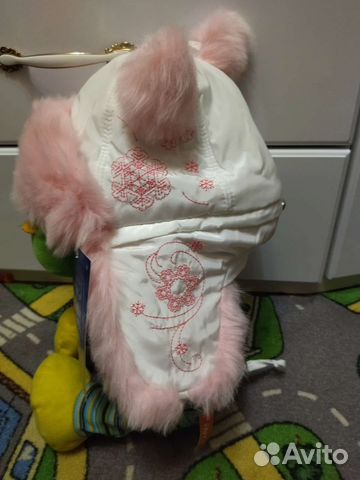 Шапка ушанка зимняя для девочки