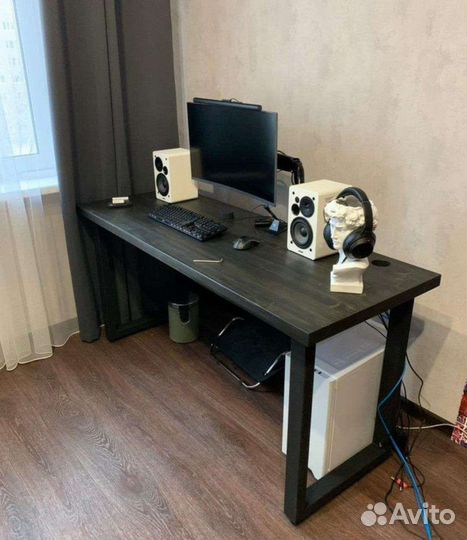 Стол лофт из массива письменный