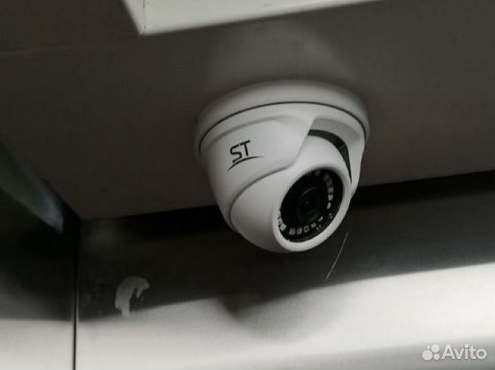 Комплект видеонаблюдения купольная камера