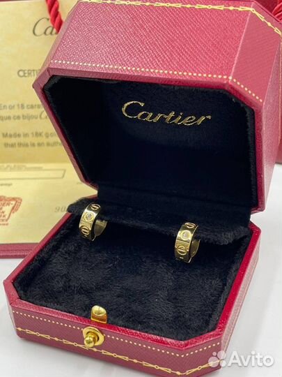 Серьги cartier love