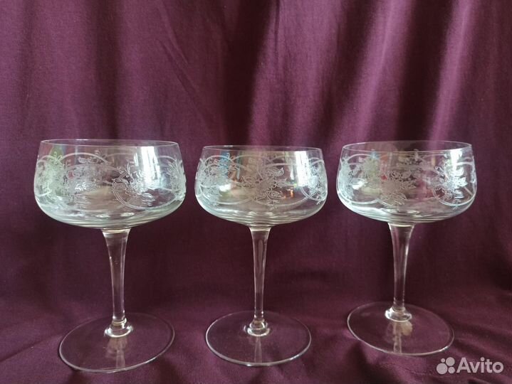 Фужеры Чехия Богемия