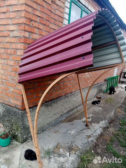 Козырек над дверью бу