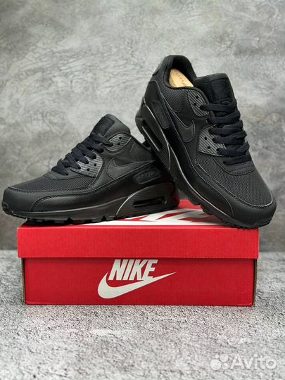 Кроссовки Nike Air Max 90 черные арт:340