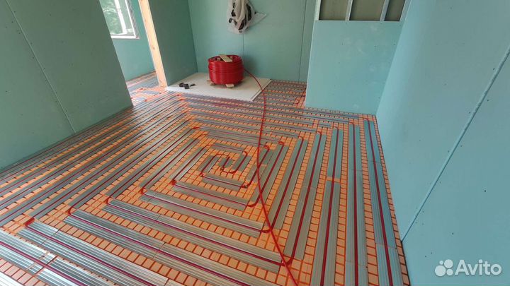 Водяной теплый пол, отопление, автоматика